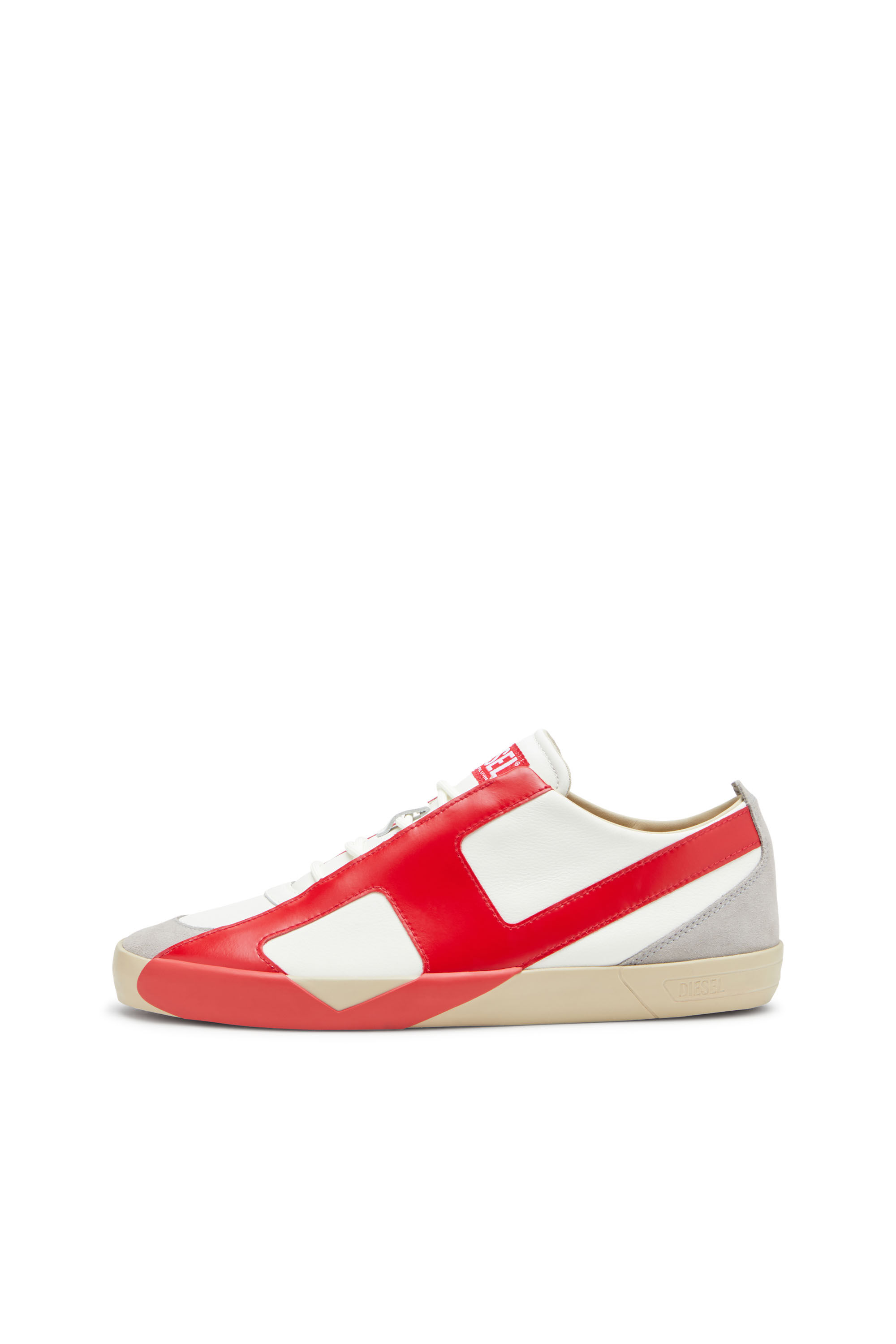 Diesel - S-SLANTE-D LOW, Man's S-Slante-D-Sneakers in suede and leather with D logo in null - 7