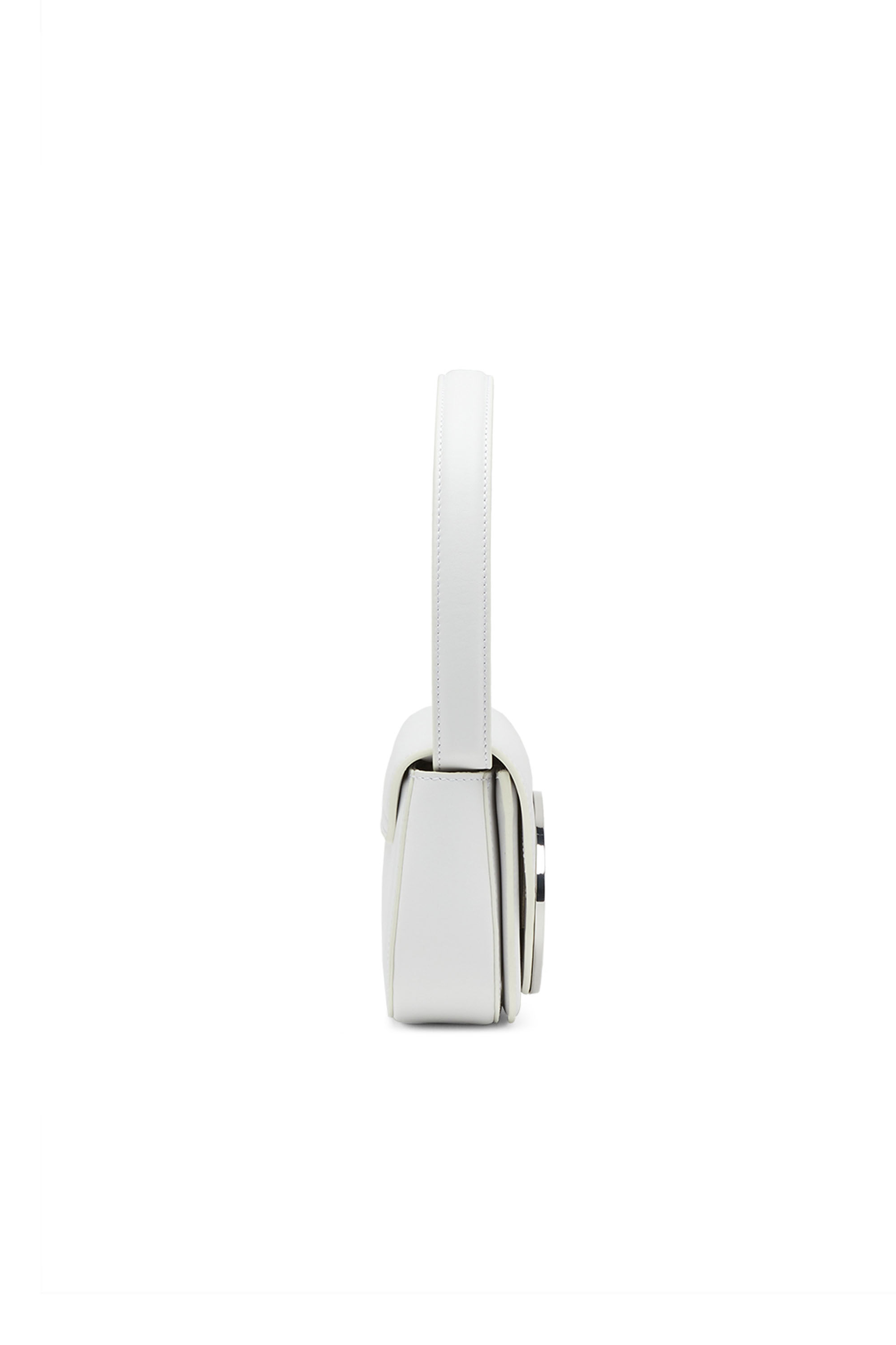 Diesel - 1DR, Woman's 1DR-Iconic shoulder bag in nappa leather in White - 4