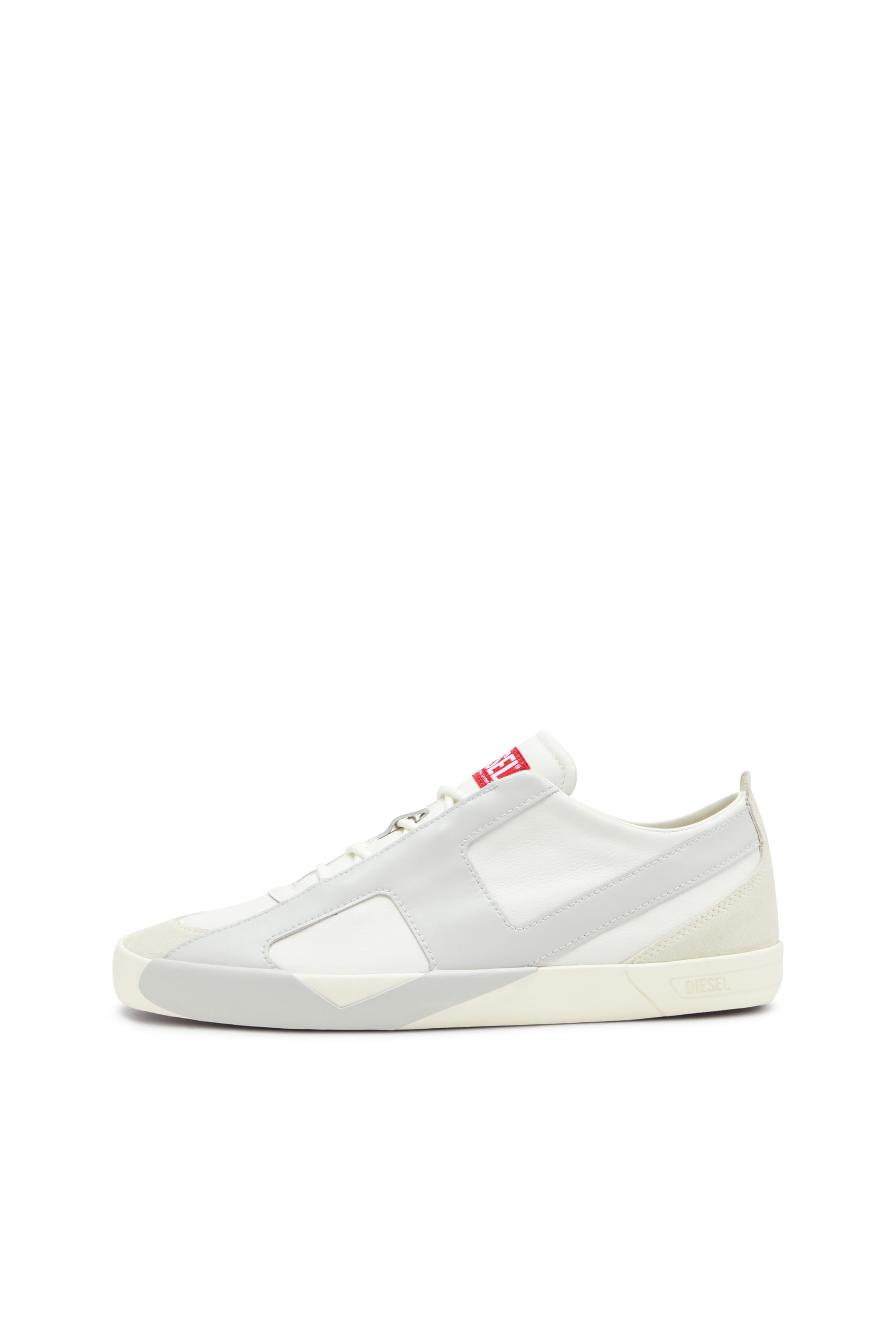 Diesel - S-SLANTE-D LOW, Man's S-Slante-D-Sneakers in suede and leather with D logo in null - 8