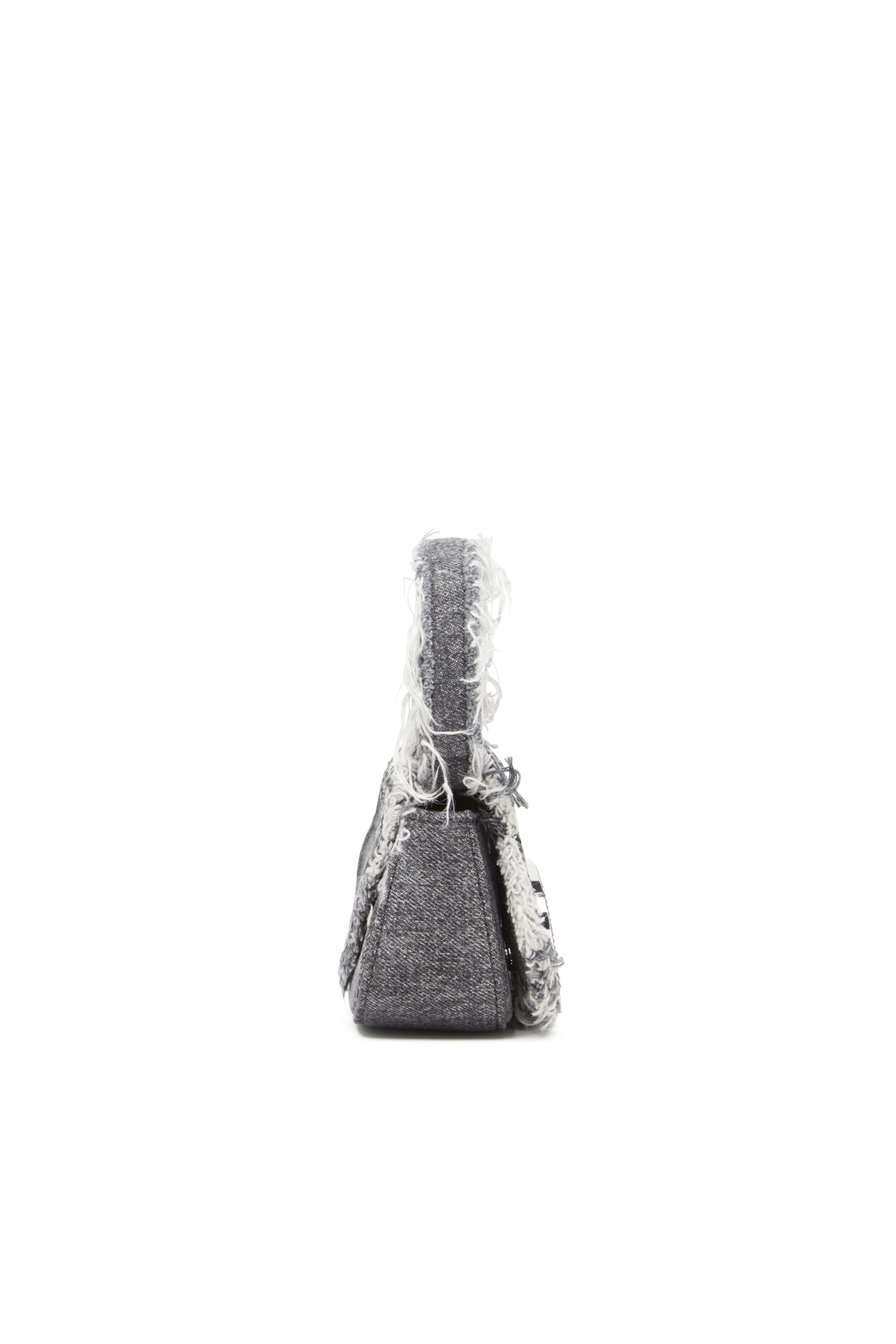 Diesel - 1DR XS, Woman's 1DR XS-Iconic mini bag in denim and crystals in Black - 4