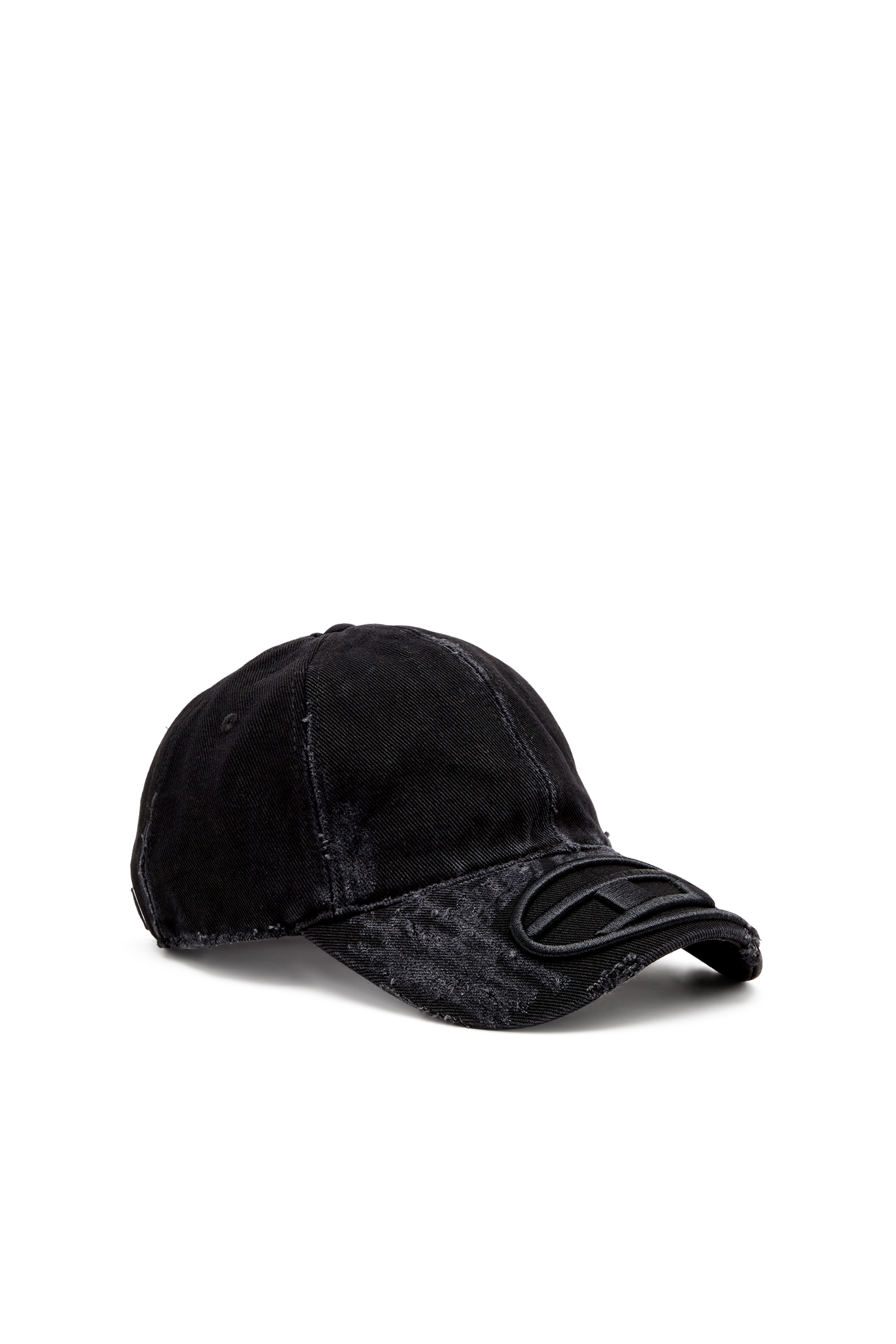 Diesel - C-ODY, Man's Distressed denim baseball cap in Black - 2