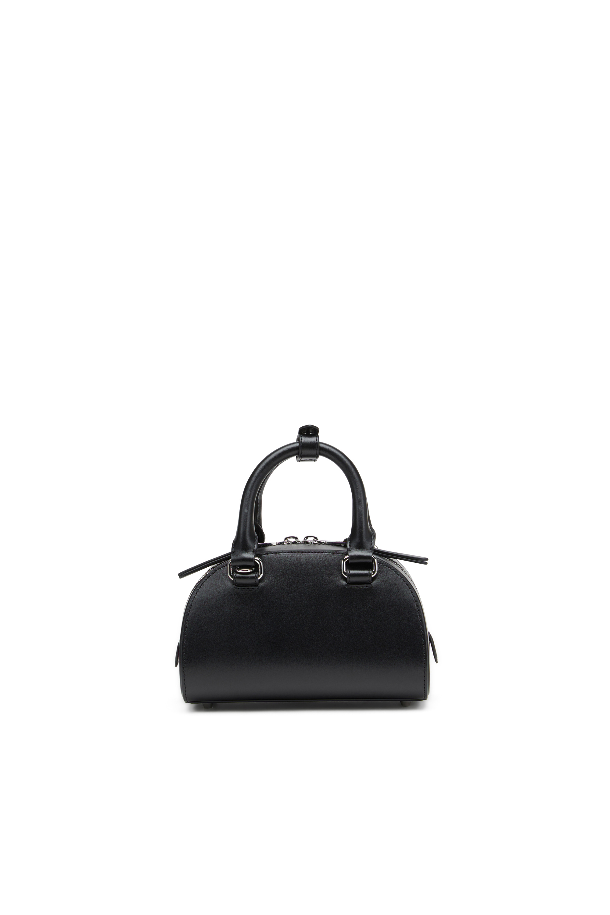 Diesel - 1DR DOME CROSSBODY, Woman's Leather mini bowling bag in Black - 3