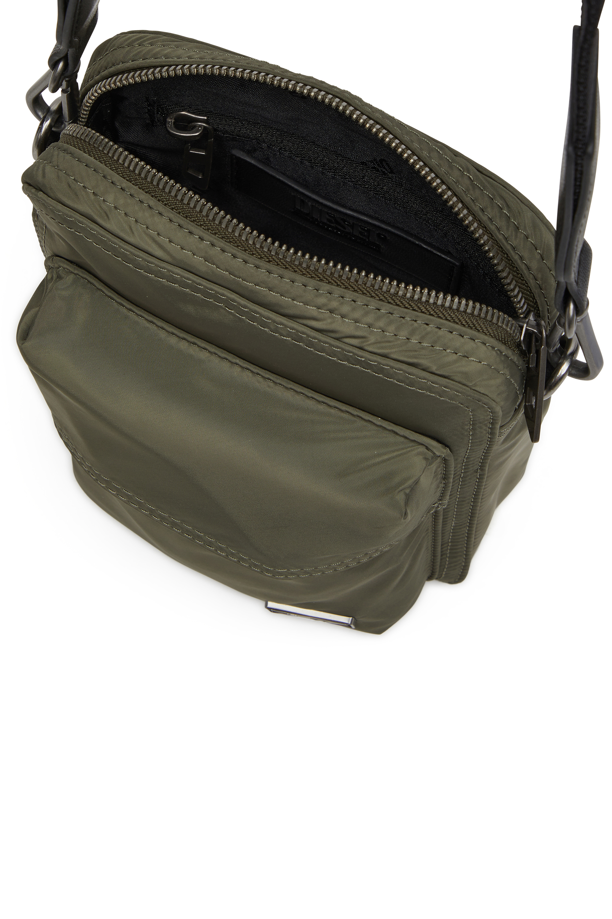 Diesel - MULTI-PKTS CROSSBODY X, Unisex's Crossbody bag in utilitarian shell in Green - 3