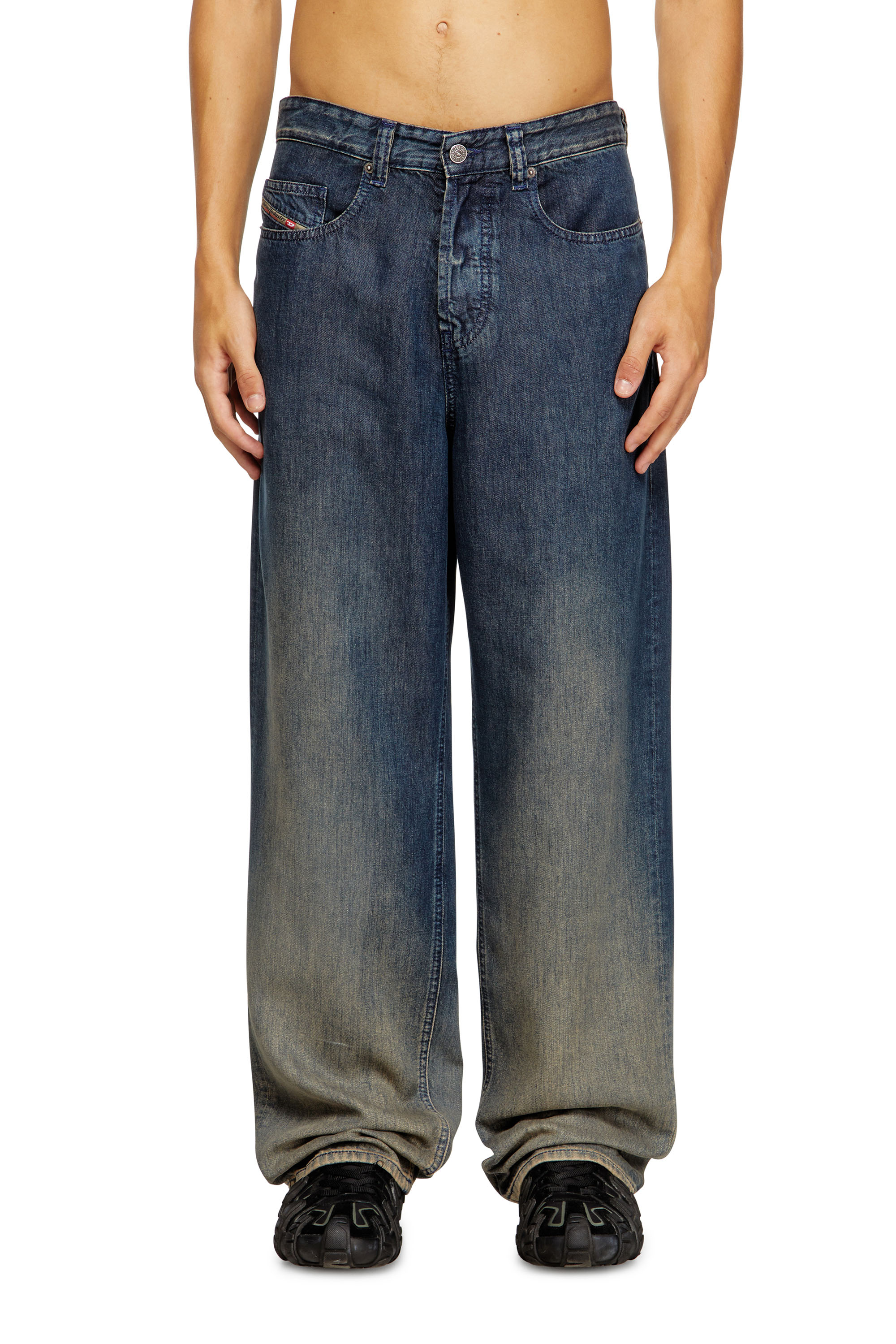 Diesel - Man's Relaxed Jeans 2001 D-Macro 068TD, Dark Blue - 2